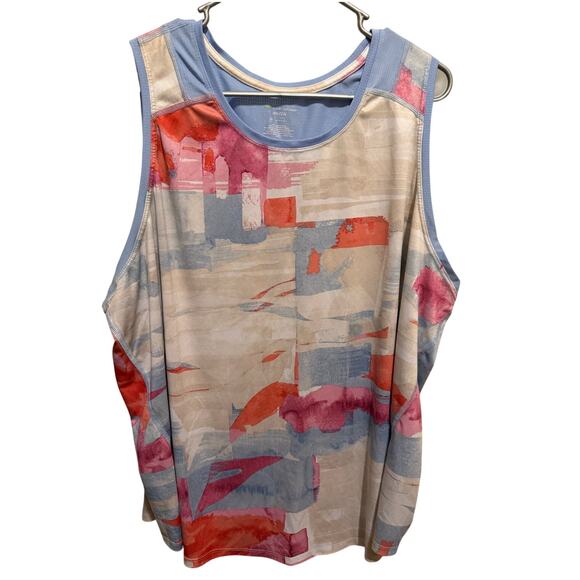 Tek Gear Women's Watercolor Workout Tank Top Shirt Plus Size 3X - Picture 1 of 7